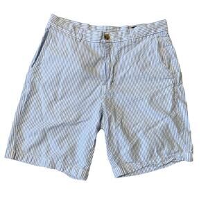 Vineyard Vines Breaker Short Seersucker Striped Bermuda Shorts blue size 33